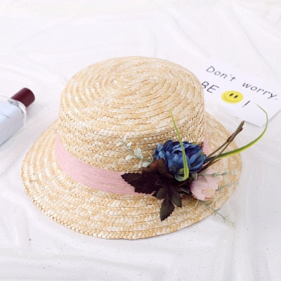 Natural flowers Straw Sun Hat