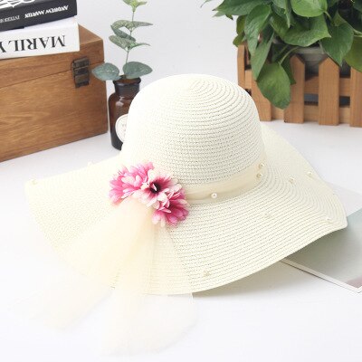 Fashion flower woman sun hats
