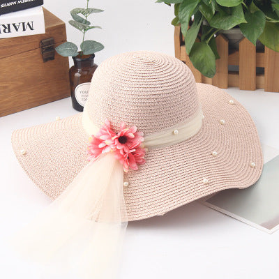 Fashion flower woman sun hats